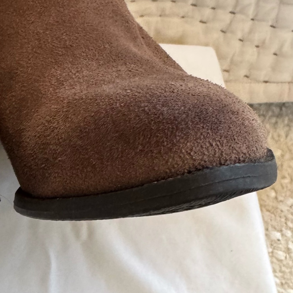 Circus Sam Edelman Holt Bootie 7.5 Brown Suede Studded Western Ankle Boot, NWOT - Picture 5 of 16